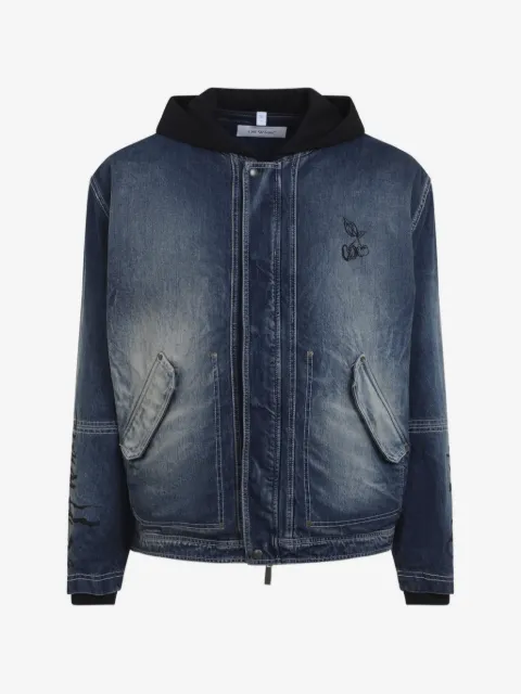 Off-White hooded denim jacket