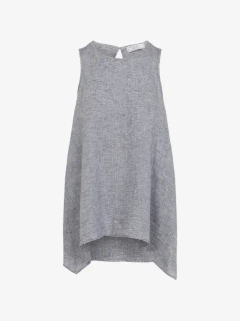 Peserico blusa asimétrica con abertura