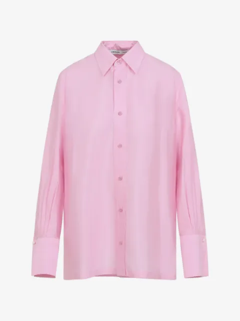 Carven camisa de seda con botones