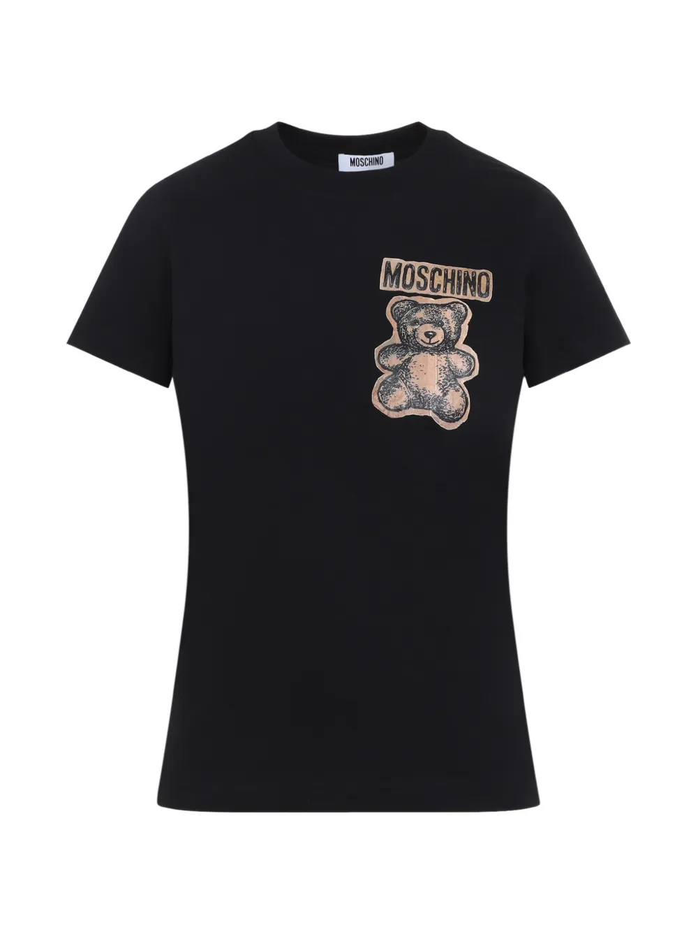 Moschino teddy-appliqued T-shirt - Nero