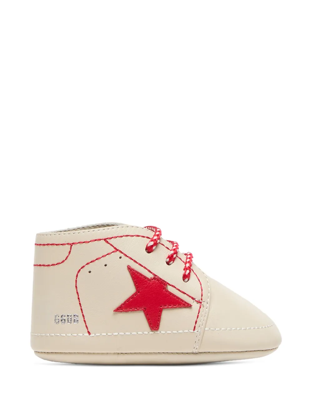 Golden Goose Kids Sneakers in pelle con applicazione stella - Toni neutri