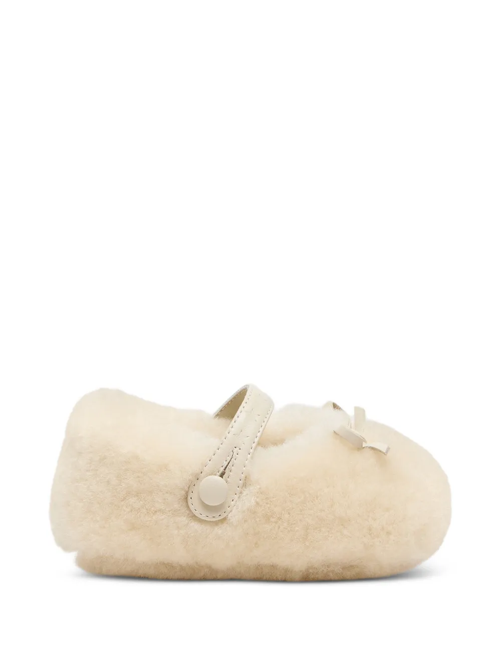 Golden Goose Kids Sofi shearling ballet flats Beige