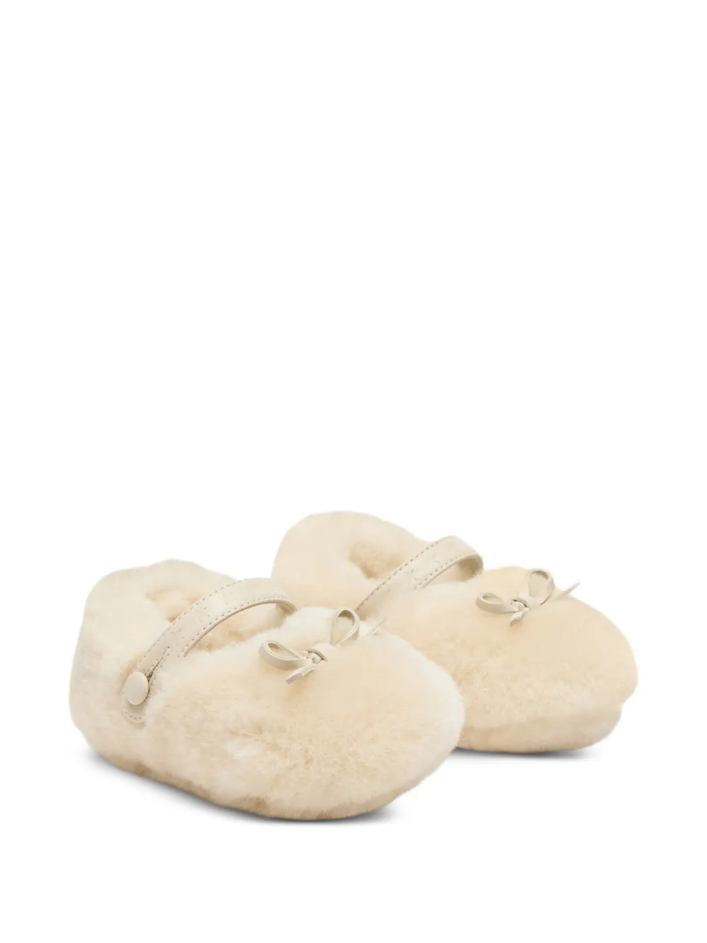 Golden Goose Kids Sofi shearling ballet flats Beige