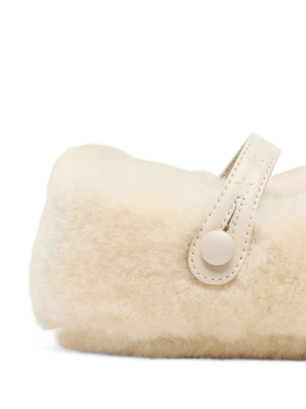 Golden Goose Kids Sofi shearling ballet flats Beige