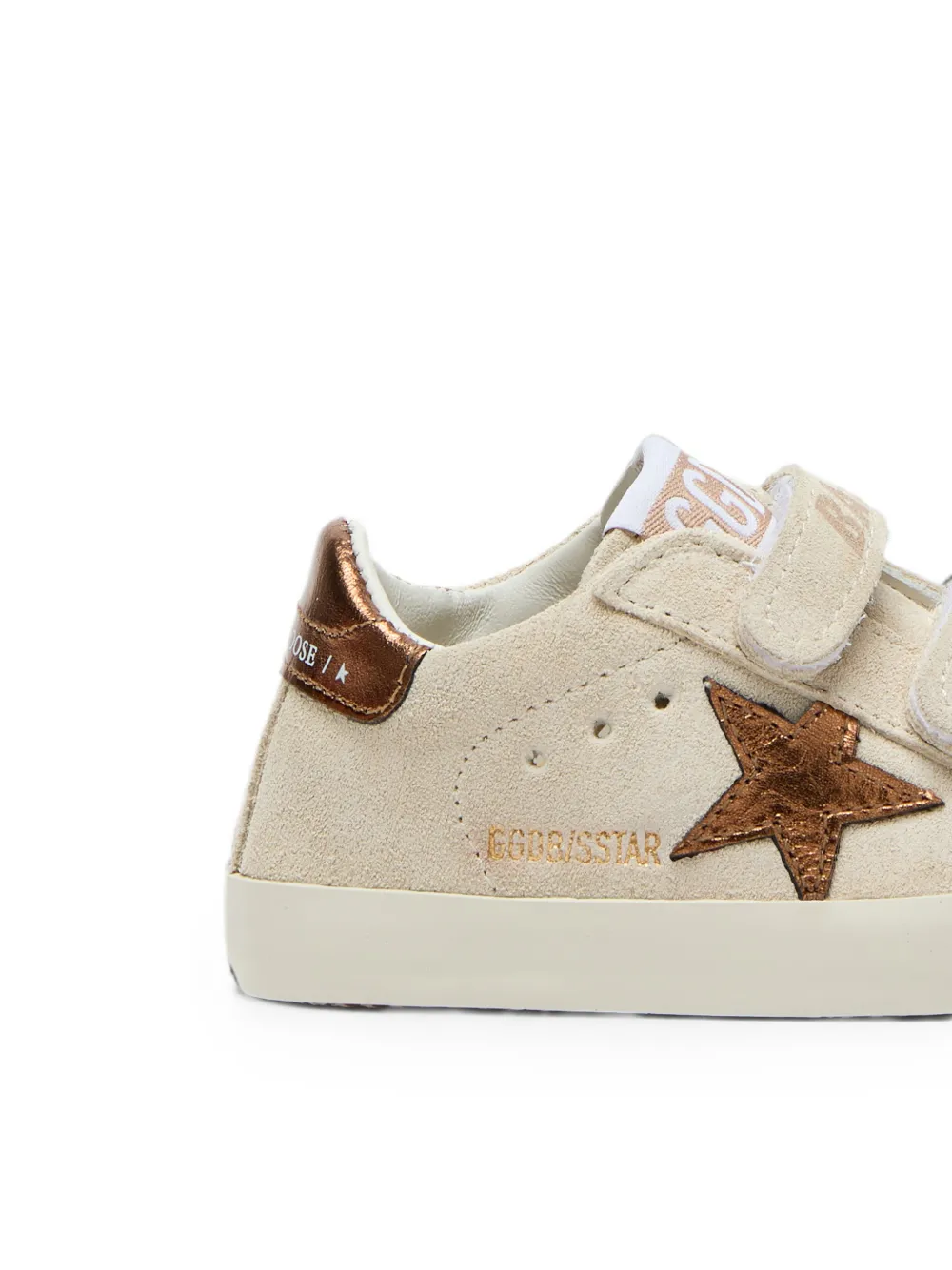 Golden Goose Kids Baby Old School leather star sneakers Beige