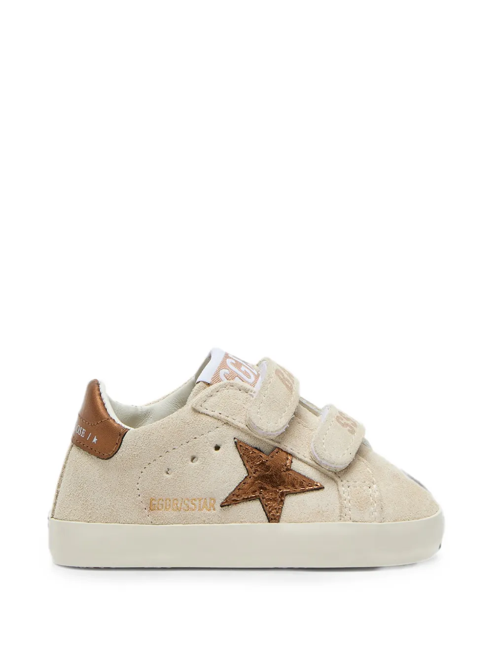 Golden Goose Kids Baby Old School leather star sneakers Beige