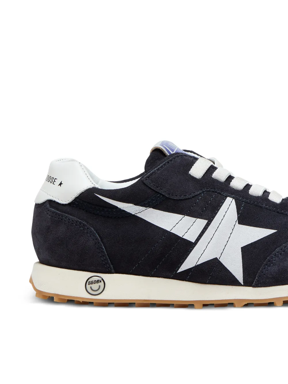 Golden Goose Kids Marathon white star sneakers Blauw