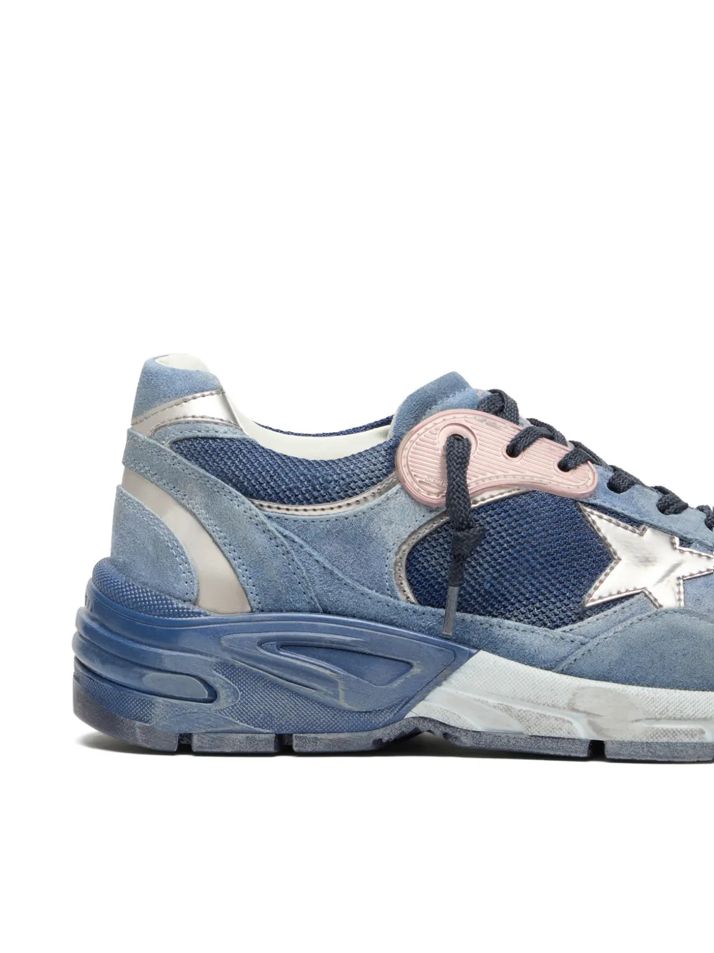 Golden Goose Hardloopschoenen van mesh en suède Blauw