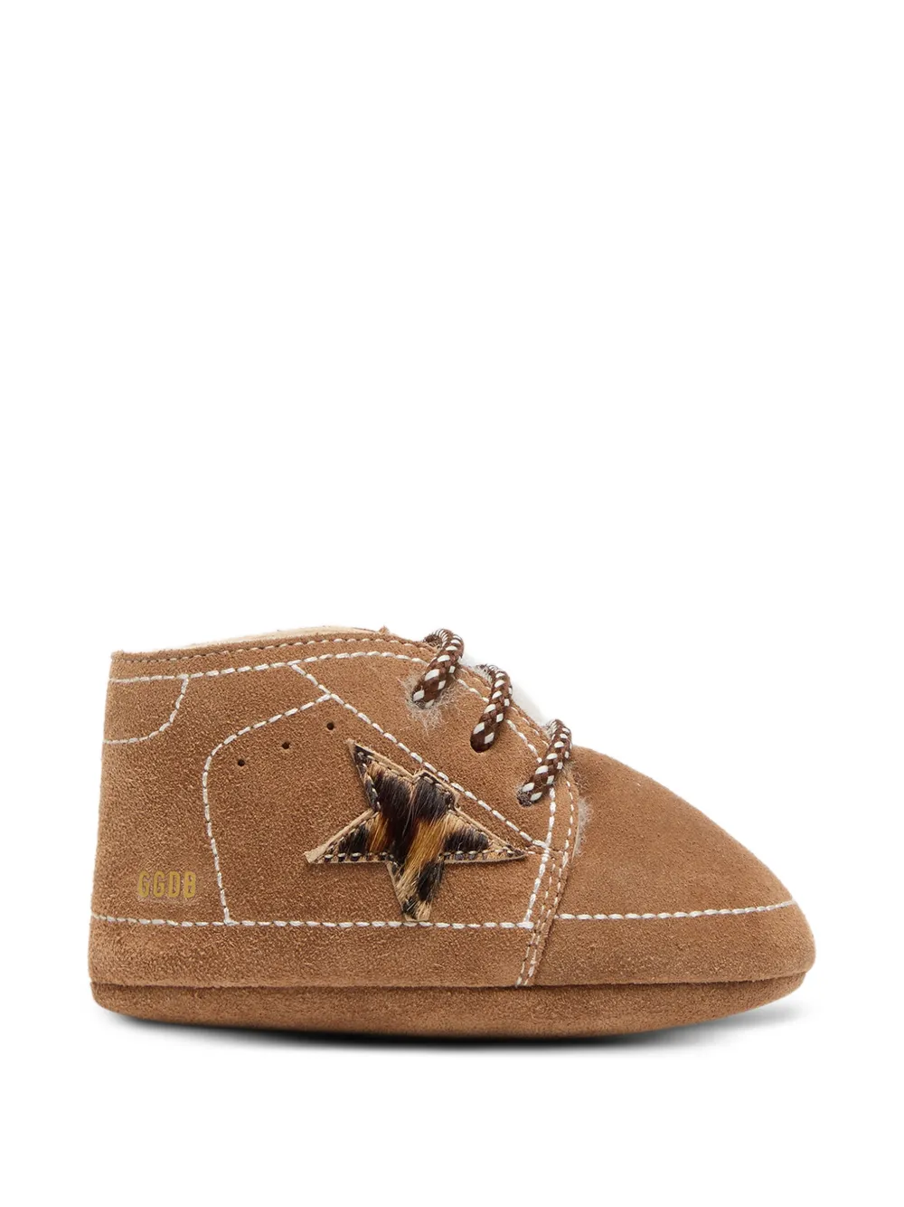 Golden Goose Kids Sneakers con applicazione stella in pelle scamosciata - Marrone