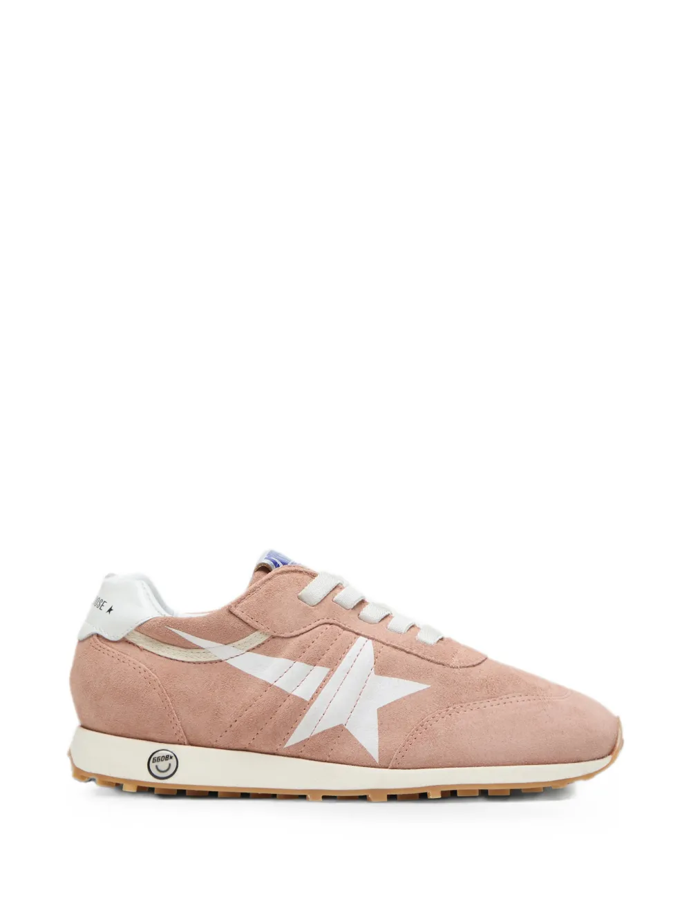 Golden Goose Kids Marathon lace up sneakers Roze