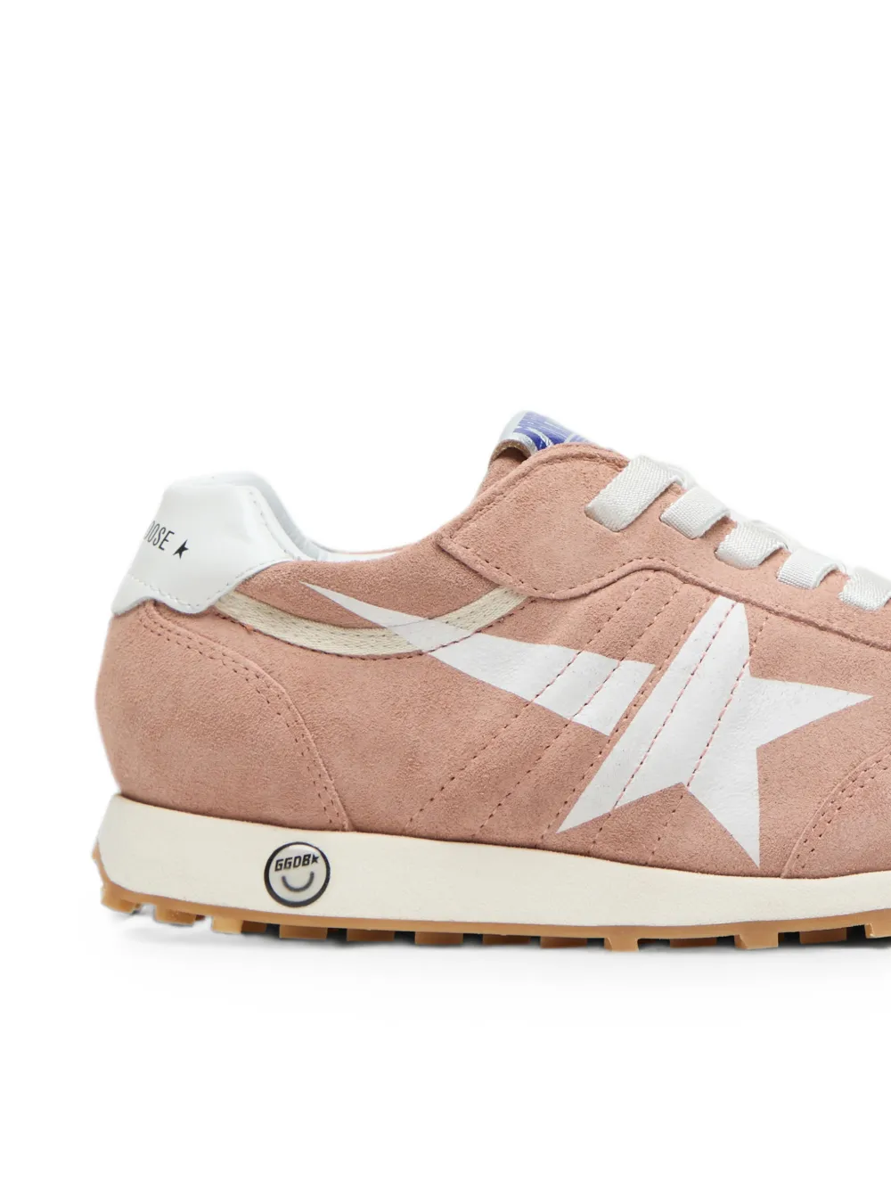 Golden Goose Kids Marathon lace up sneakers Roze