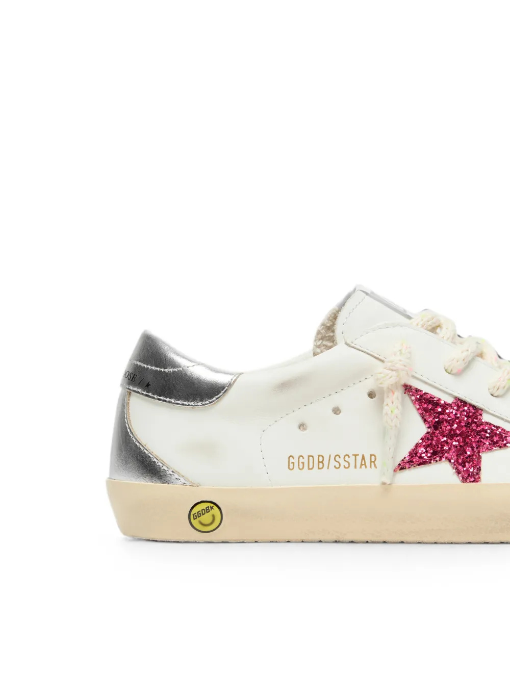 Golden Goose Kids Super Star leather sneakers Wit