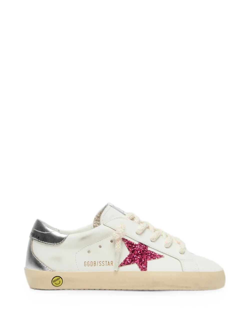 Golden Goose Kids Super Star leather sneakers Wit