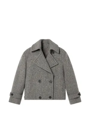 Jil Sander Herringbone Coat | Grey | FARFETCH