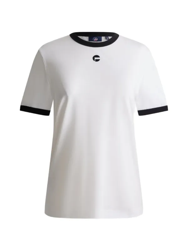 Fusalp Tanixa Contrast-trim Logo T-shirt in White