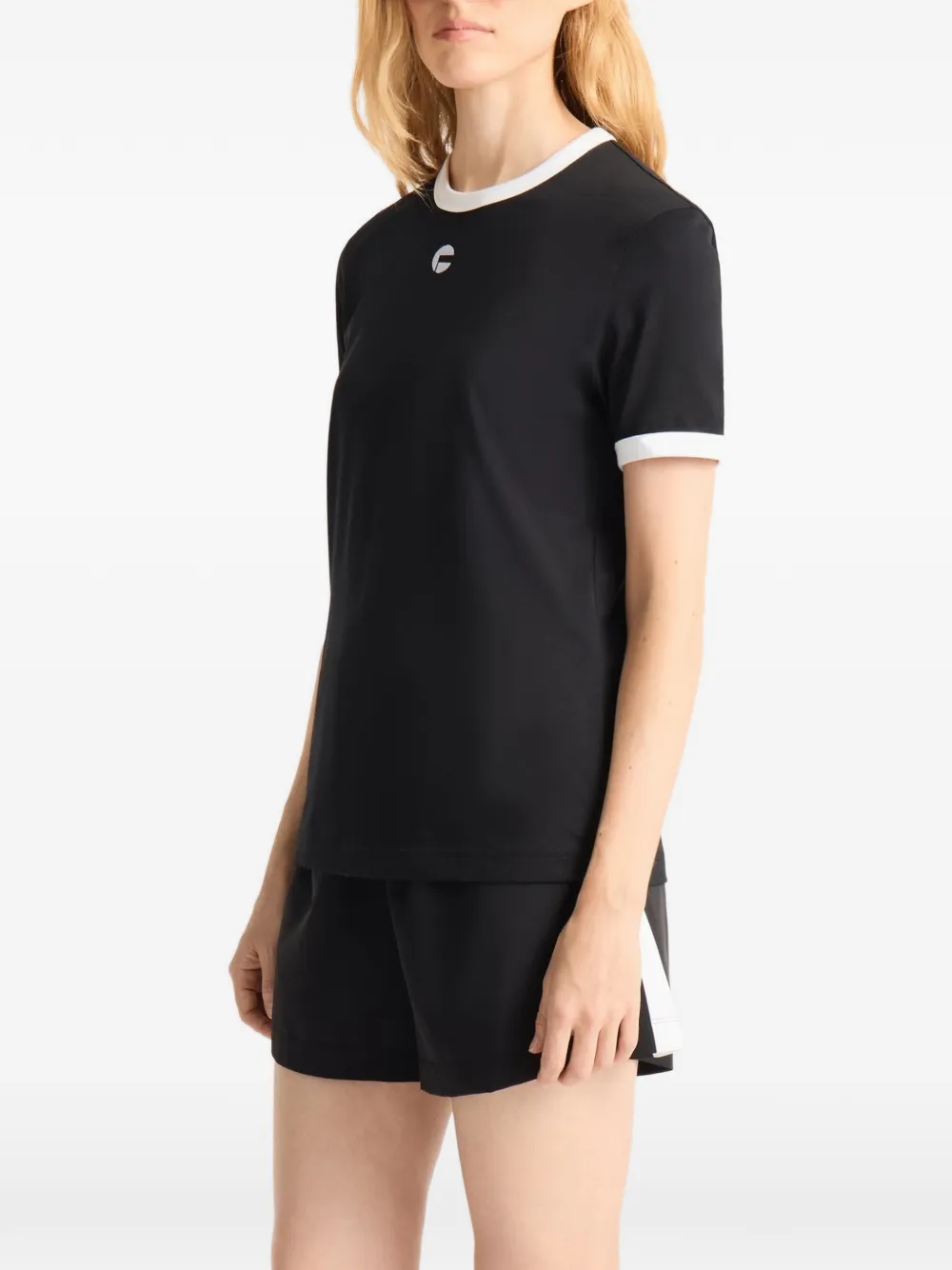 Fusalp Tanixa T-shirt met contrasterende afwerking Zwart