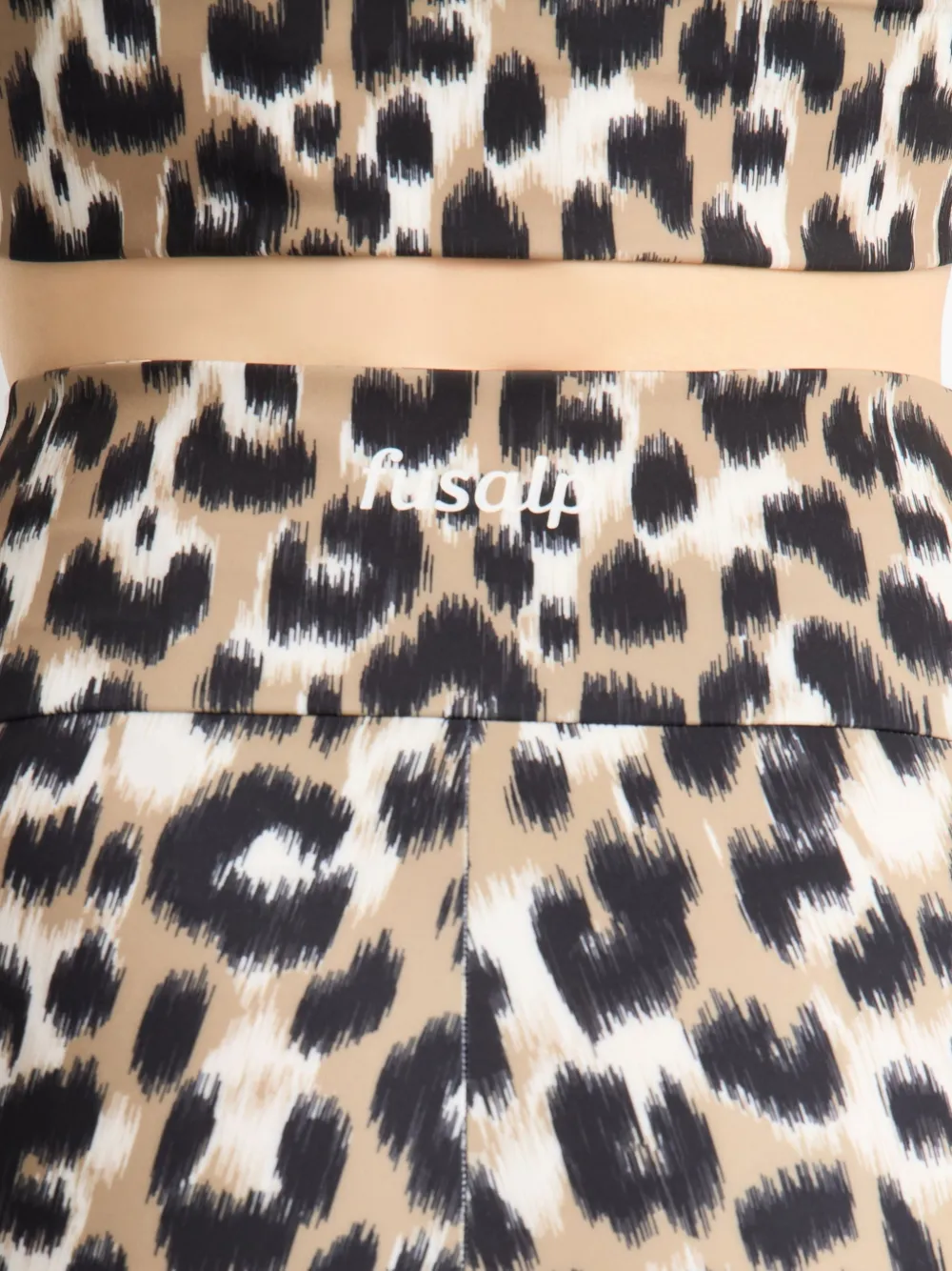 Fusalp Biarris legging met luipaardprint Beige