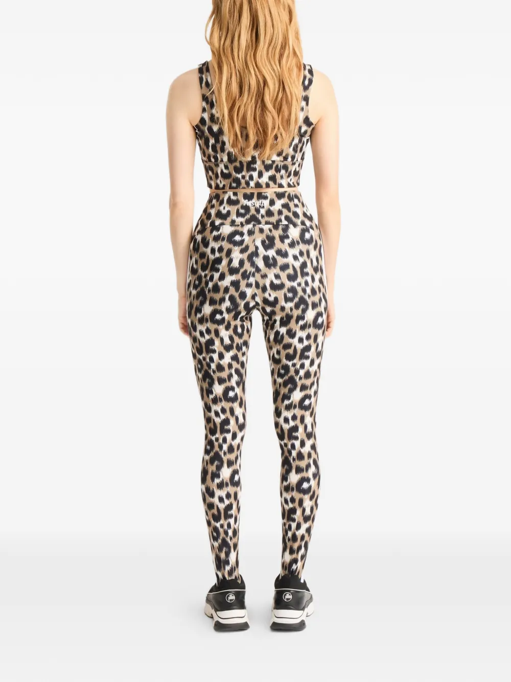 Fusalp Biarris legging met luipaardprint Beige