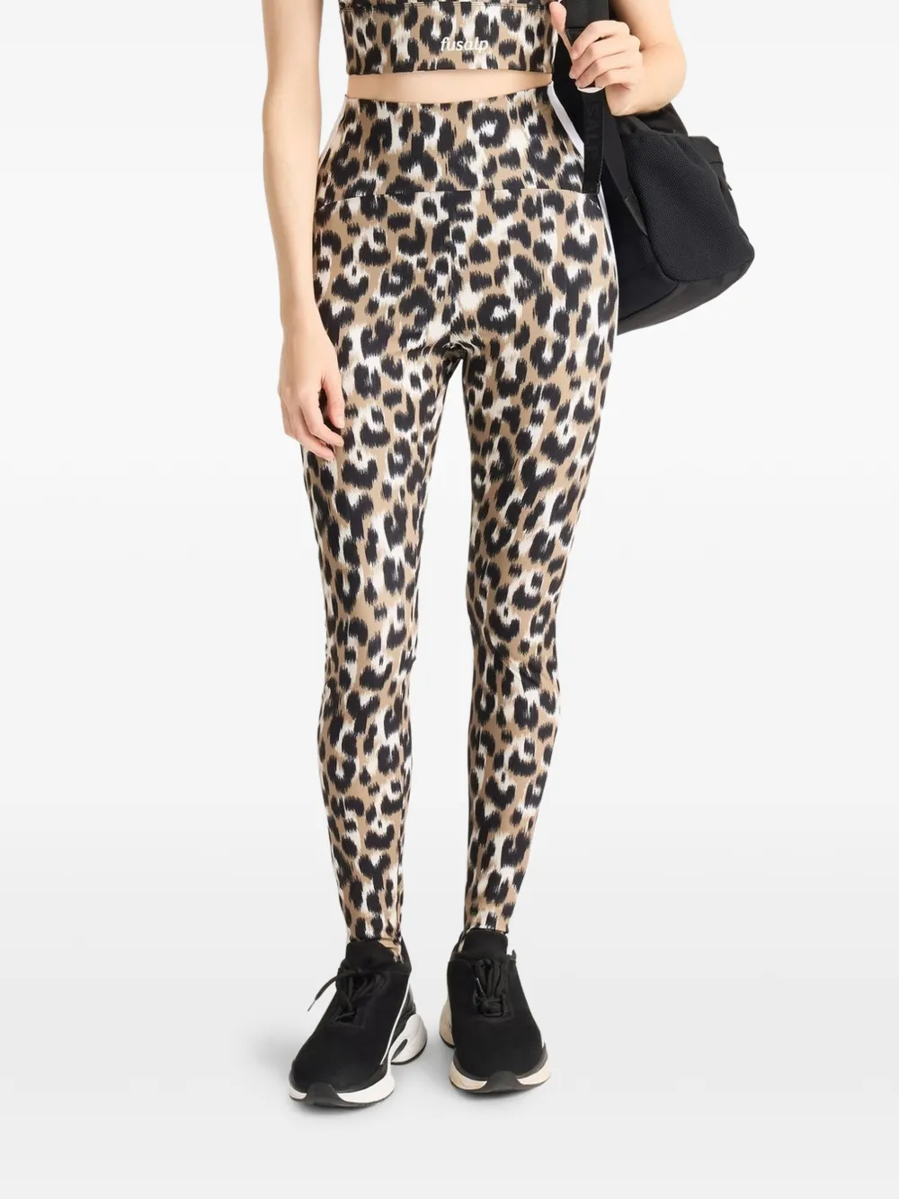 Fusalp Biarris legging met luipaardprint Beige