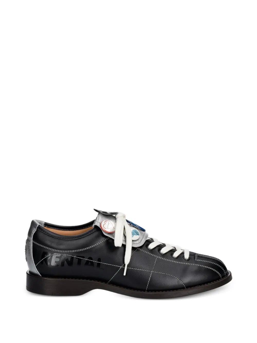 Kenzo Striker embellished leather Derby shoes Zwart
