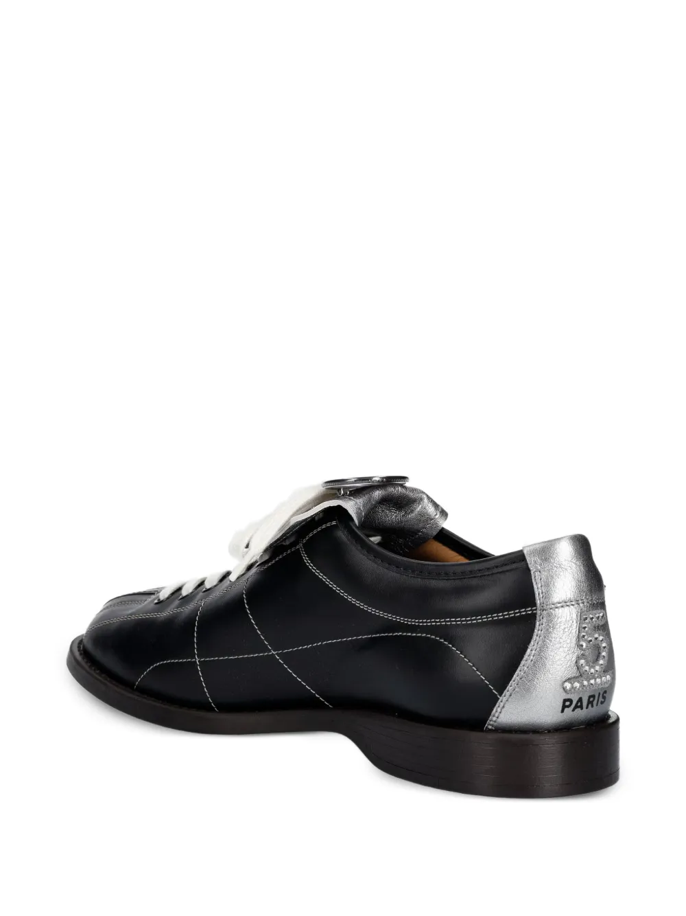 Kenzo Striker embellished leather Derby shoes Zwart