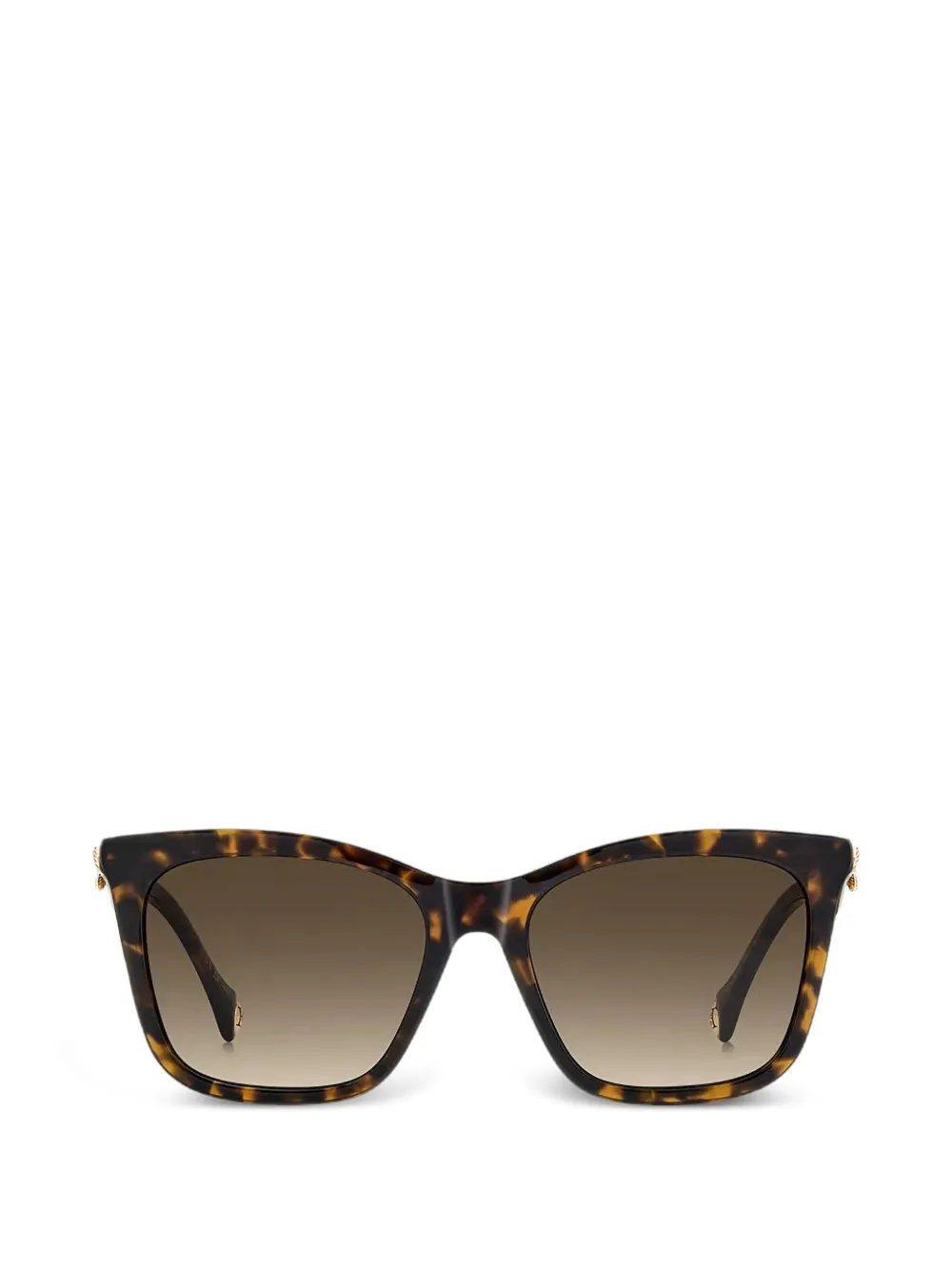 Carolina Herrera butterfly-detail square-frame sunglasses - Braun
