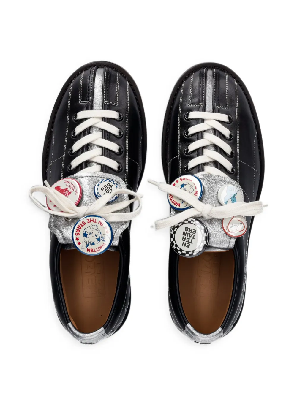 Kenzo Striker embellished Derby shoes Zwart