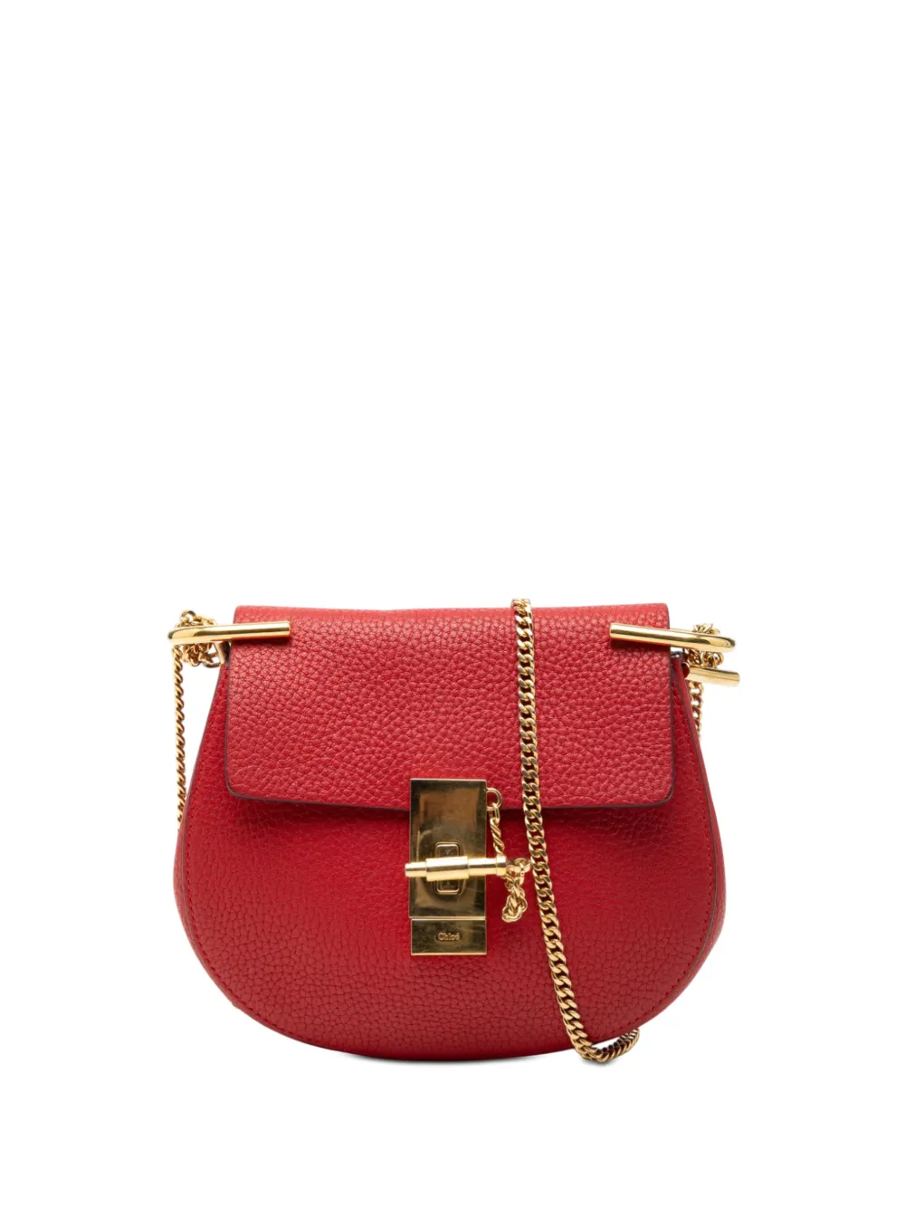 Chloé Pre-Owned 2016 Mini Leather Drew crossbody bag - Rosso