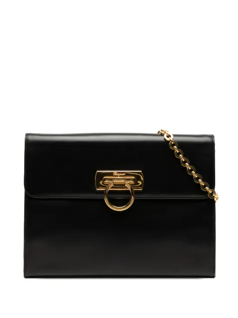 Ferragamo Pre-Owned bolsa crossbody Gancini de piel con cadena 2010-2026