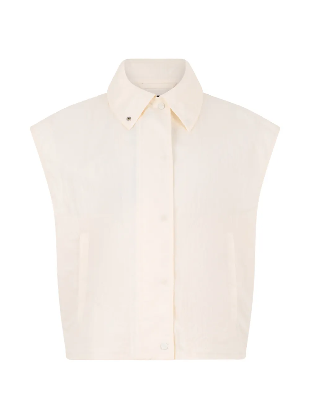 Laminar Mouwloze top Beige