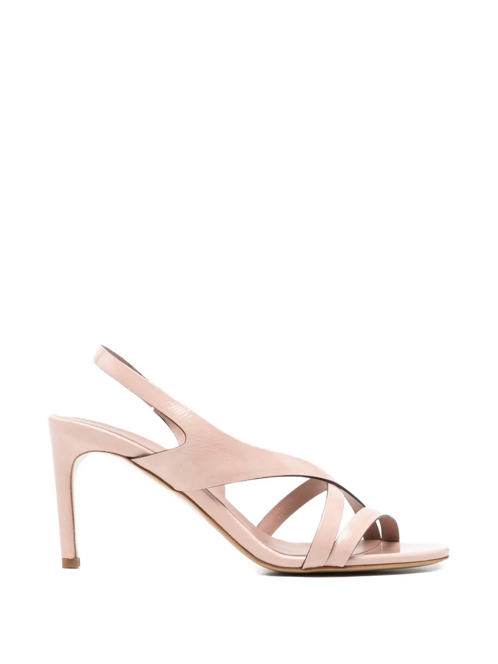 Del Carlo Cannes crossover-strap slingback sandals - Rosa