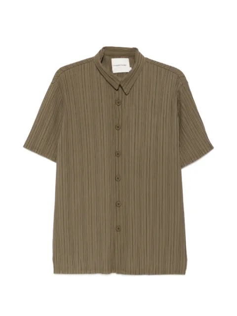 Gongdid Design plissé striped shirt