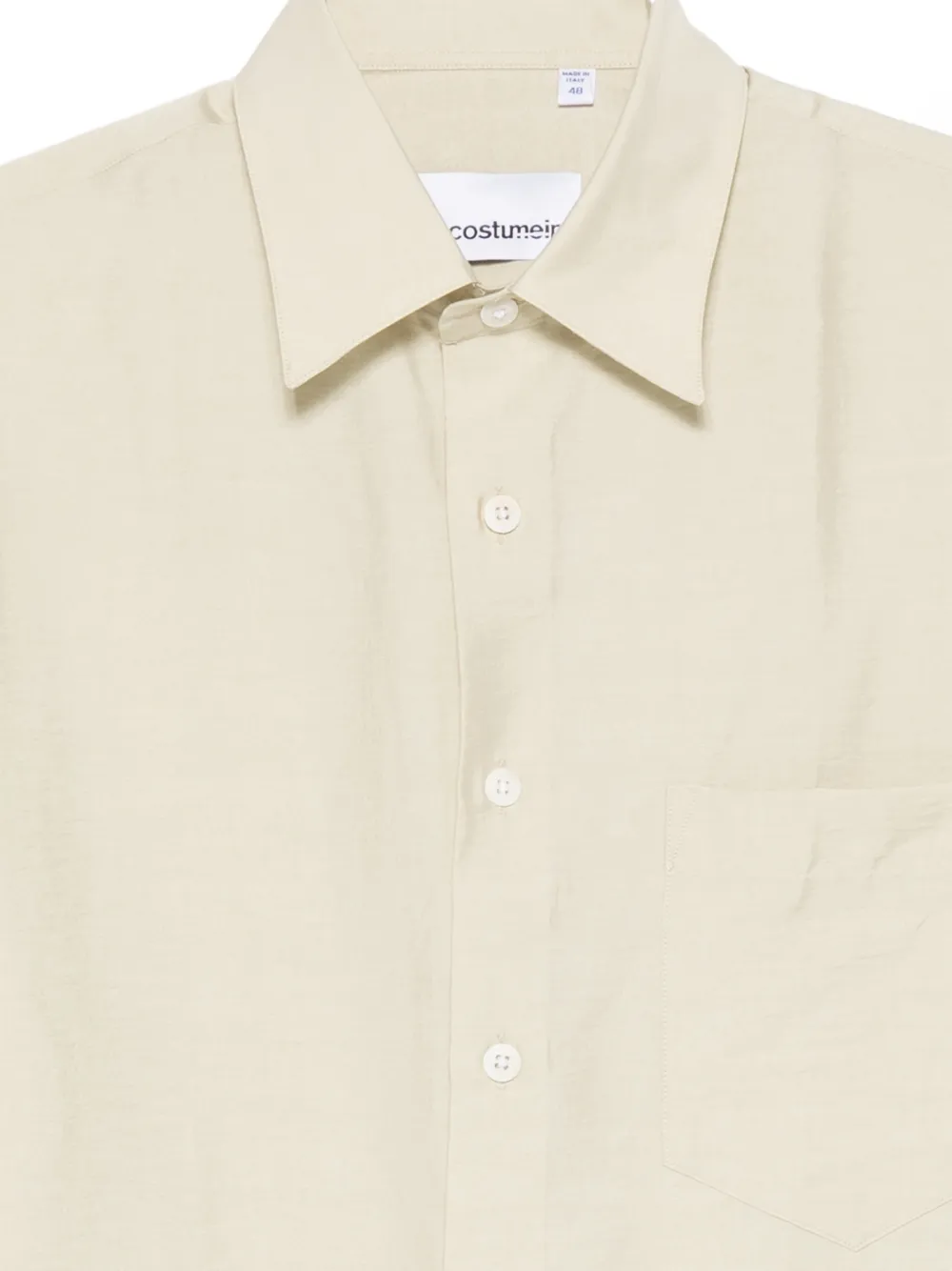 Costumein Eric overhemd met korte mouwen Beige