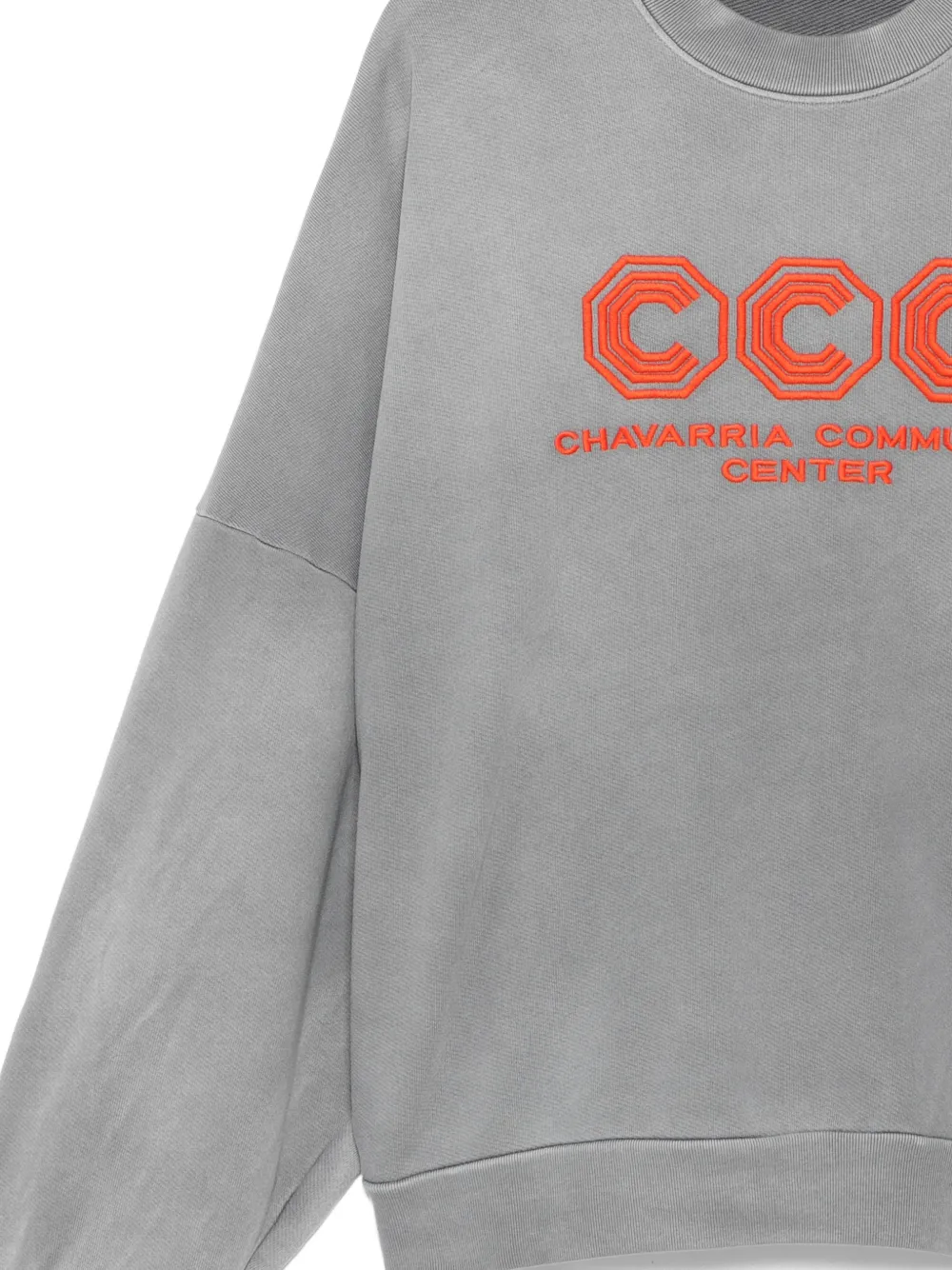 Willy Chavarria Hooligan sweater Grijs