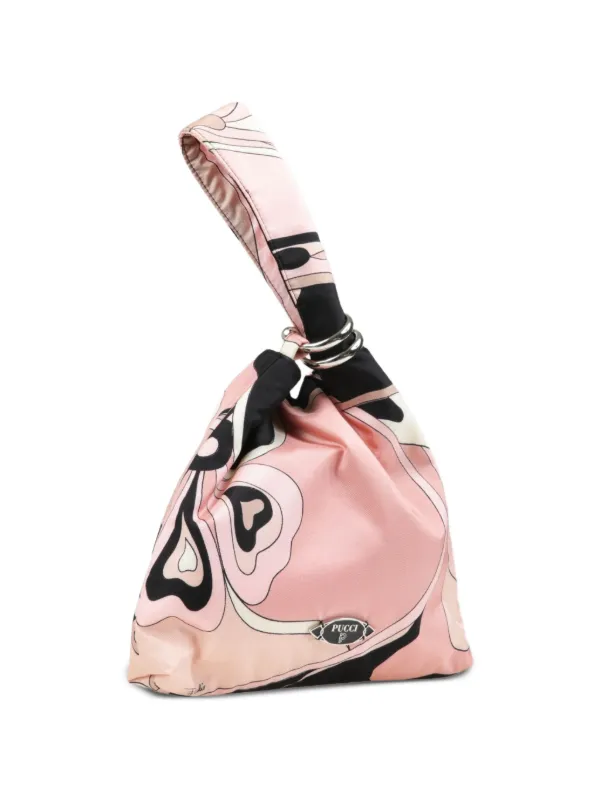 エミリオプッチ　フリンジ　クラッチバッグ　イントレチャート PUCCI Emilio Orchidee クラッチバッグ | ピンク | FARFETCH JP