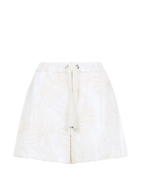 Moncler floral drawstring shorts