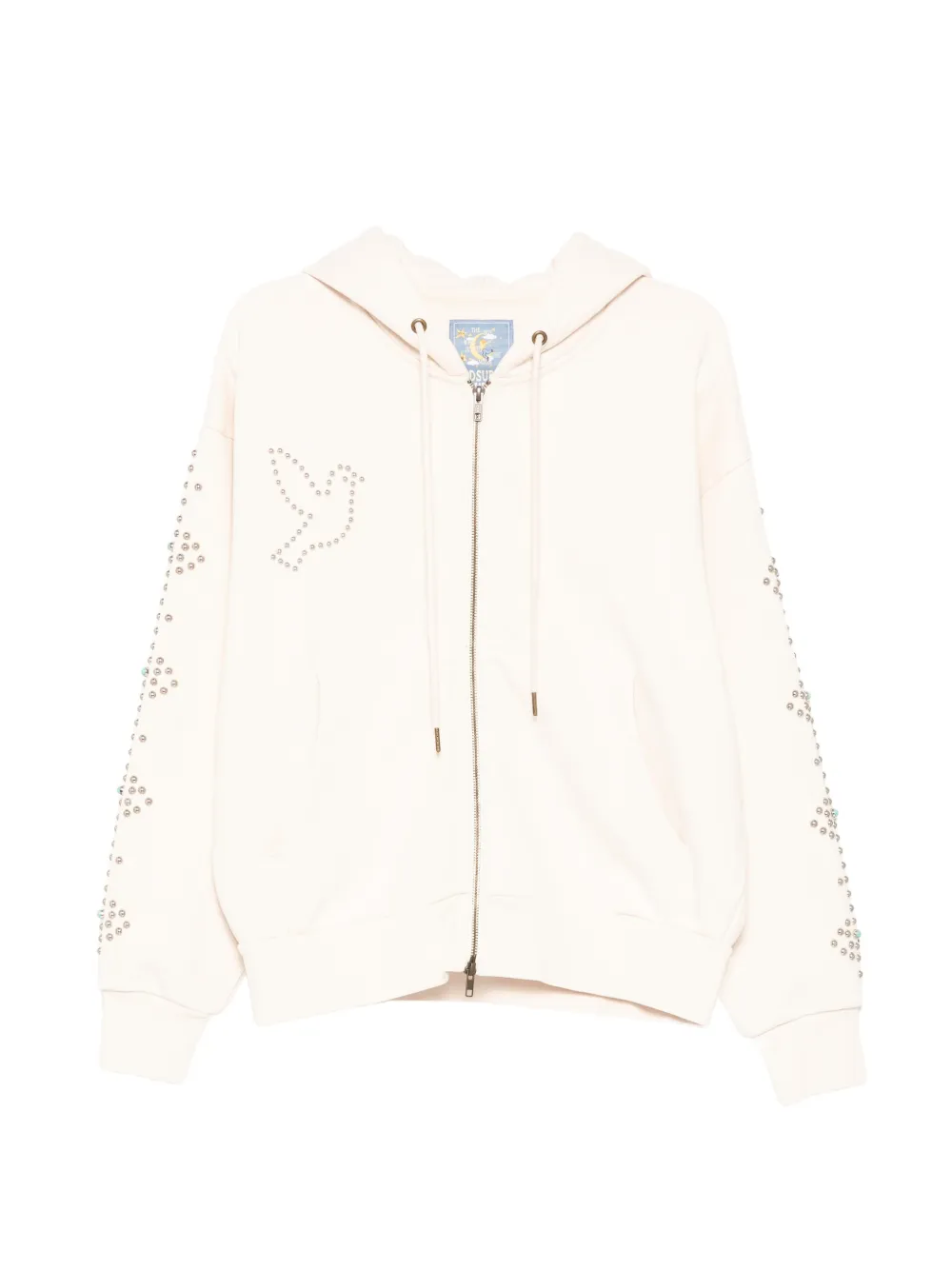 KidSuper Dove & Eye stud-embellished hoodie - Neutrals