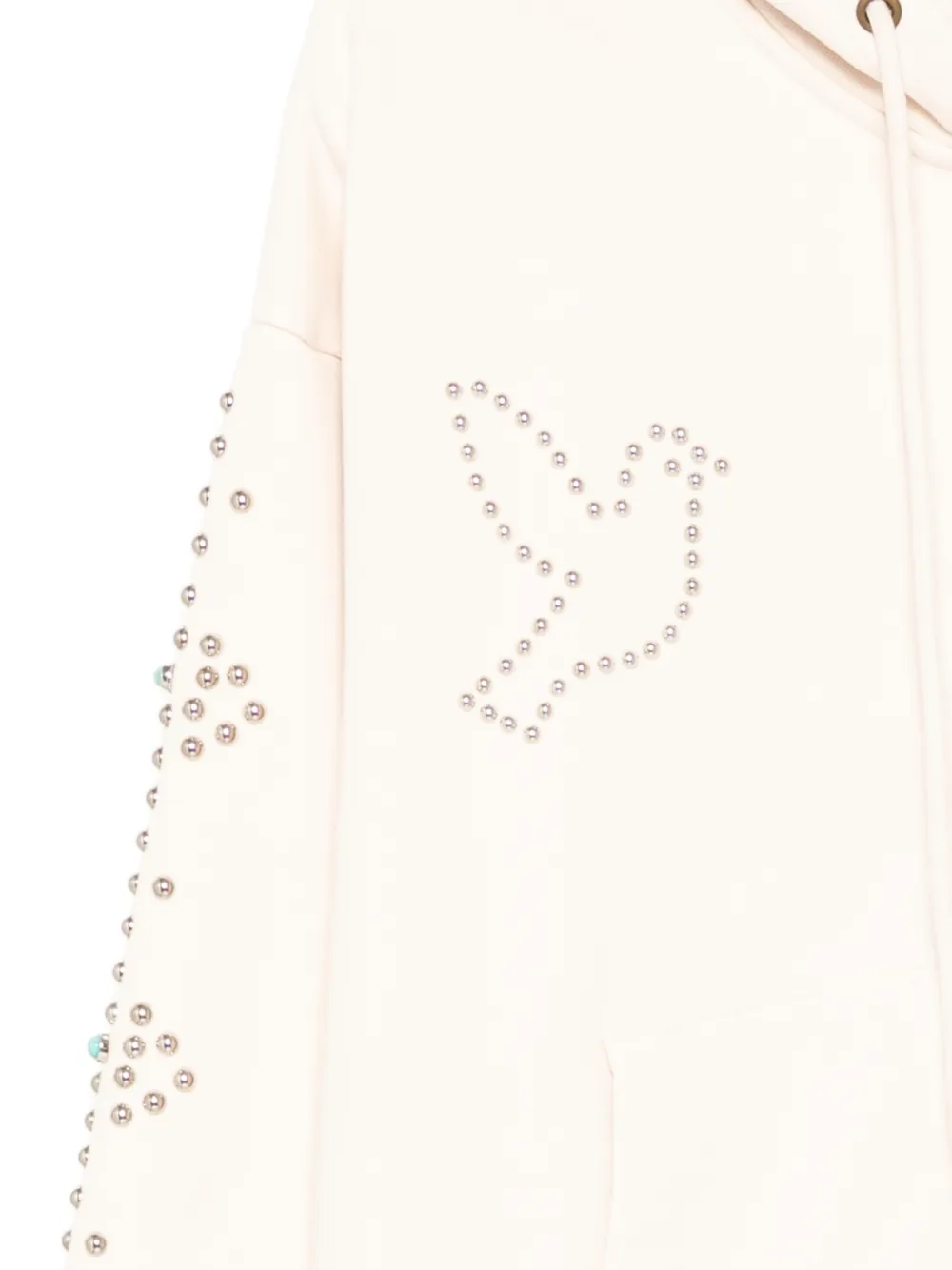 KidSuper Dove & Eye hoodie verfraaid met studs Beige