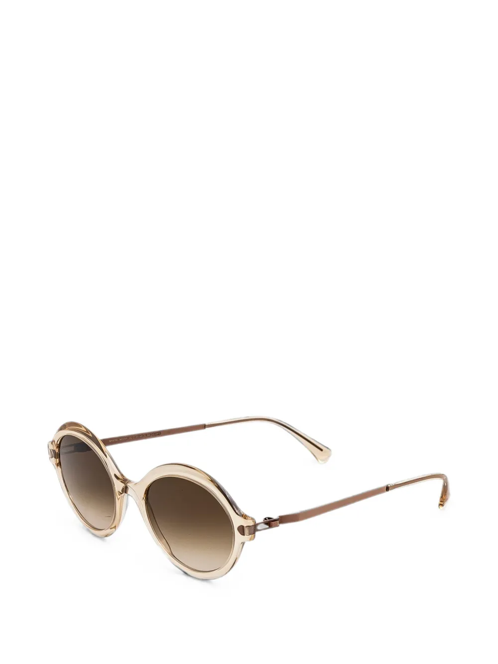 Mykita Noomi zonnebril met rond montuur Beige