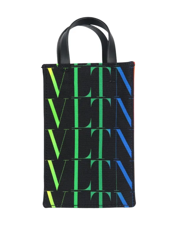 Valentino Garavani Pre-Owned 2010-2025 Canvas VLTN Satchel | Black