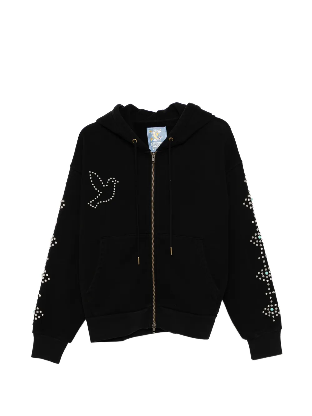 KidSuper Dove & Eye stud-embellished hoodie - Black