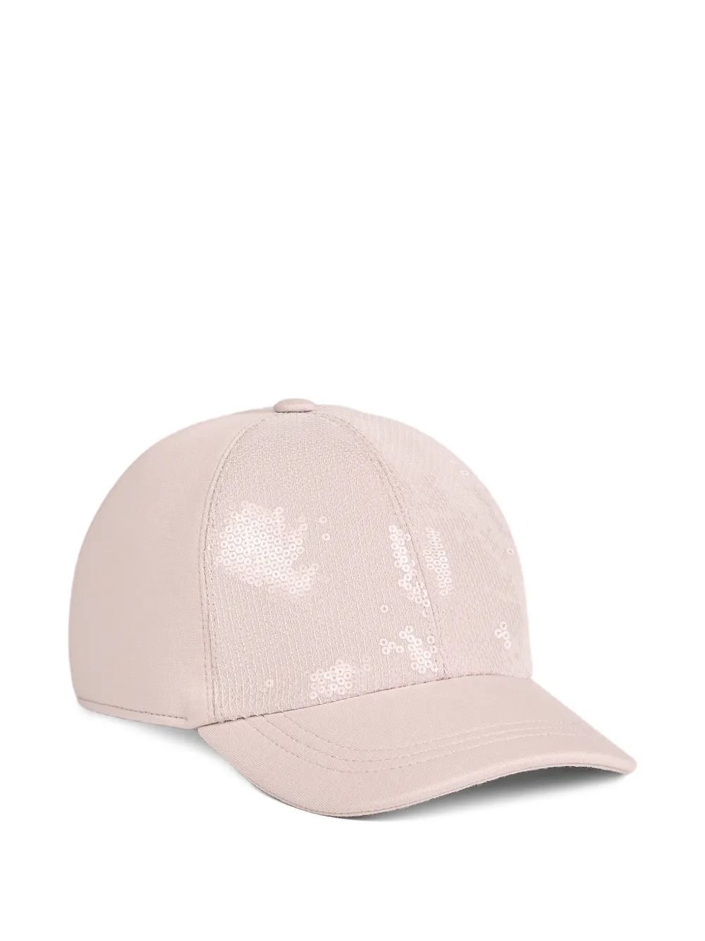 Brunello Cucinelli Kids Dazzling baseball cap in cotton French-terry - Rosa