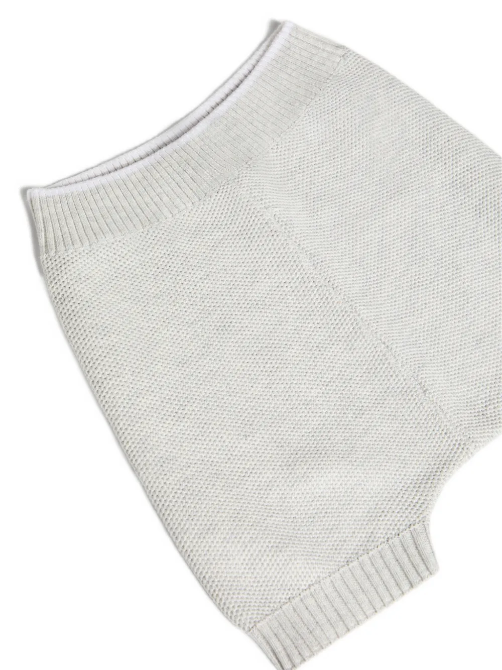 Brunello Cucinelli Kids Baby Bernie bermuda shorts met honingraatstiksel Grijs