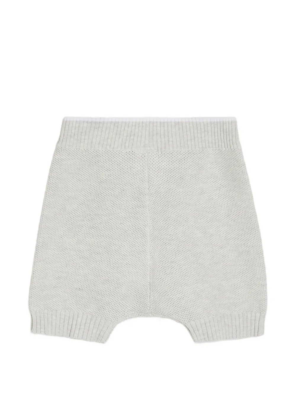 Brunello Cucinelli Kids Baby Bernie bermuda shorts met honingraatstiksel Grijs