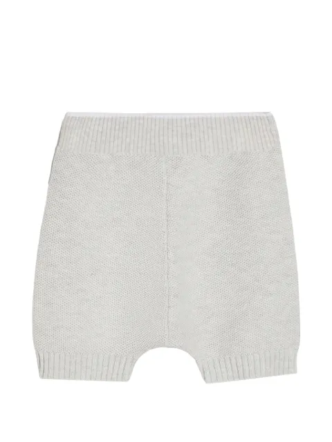 Brunello Cucinelli Kids cotton honeycomb stitch knit Baby Bernie bermuda shorts