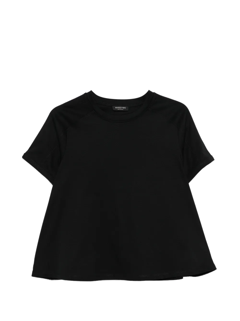 Margittes A-line T-shirt - Schwarz