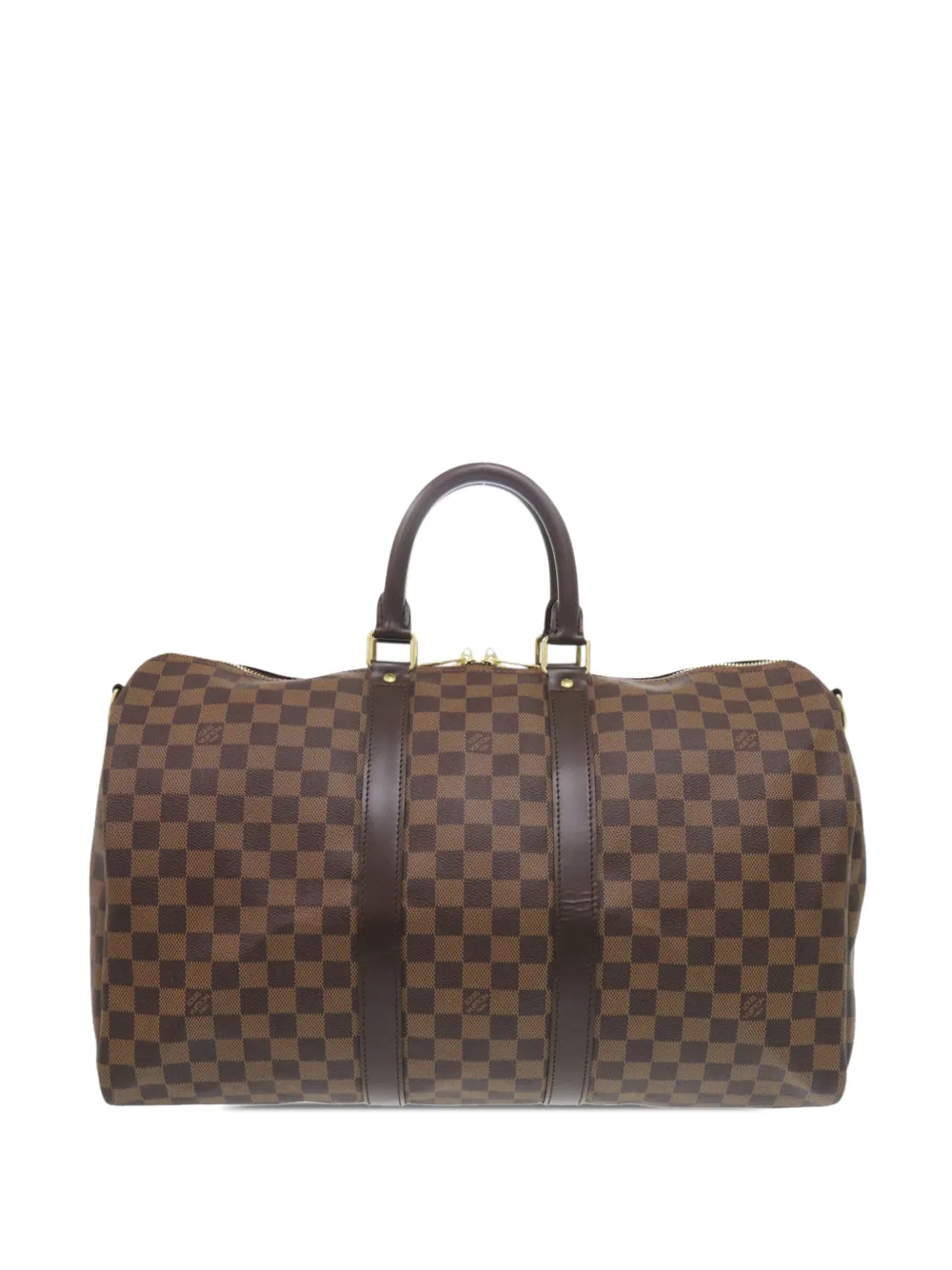 Louis Vuitton Pre-Owned 2009 Damier Ebene Keepall Bandouliere 45 travel bag - Marrone