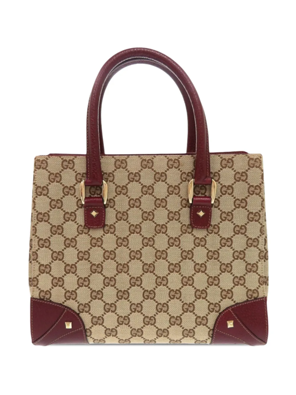 Gucci Pre-Owned 2000-2015 GG Canvas Nailhead handbag - Rosso