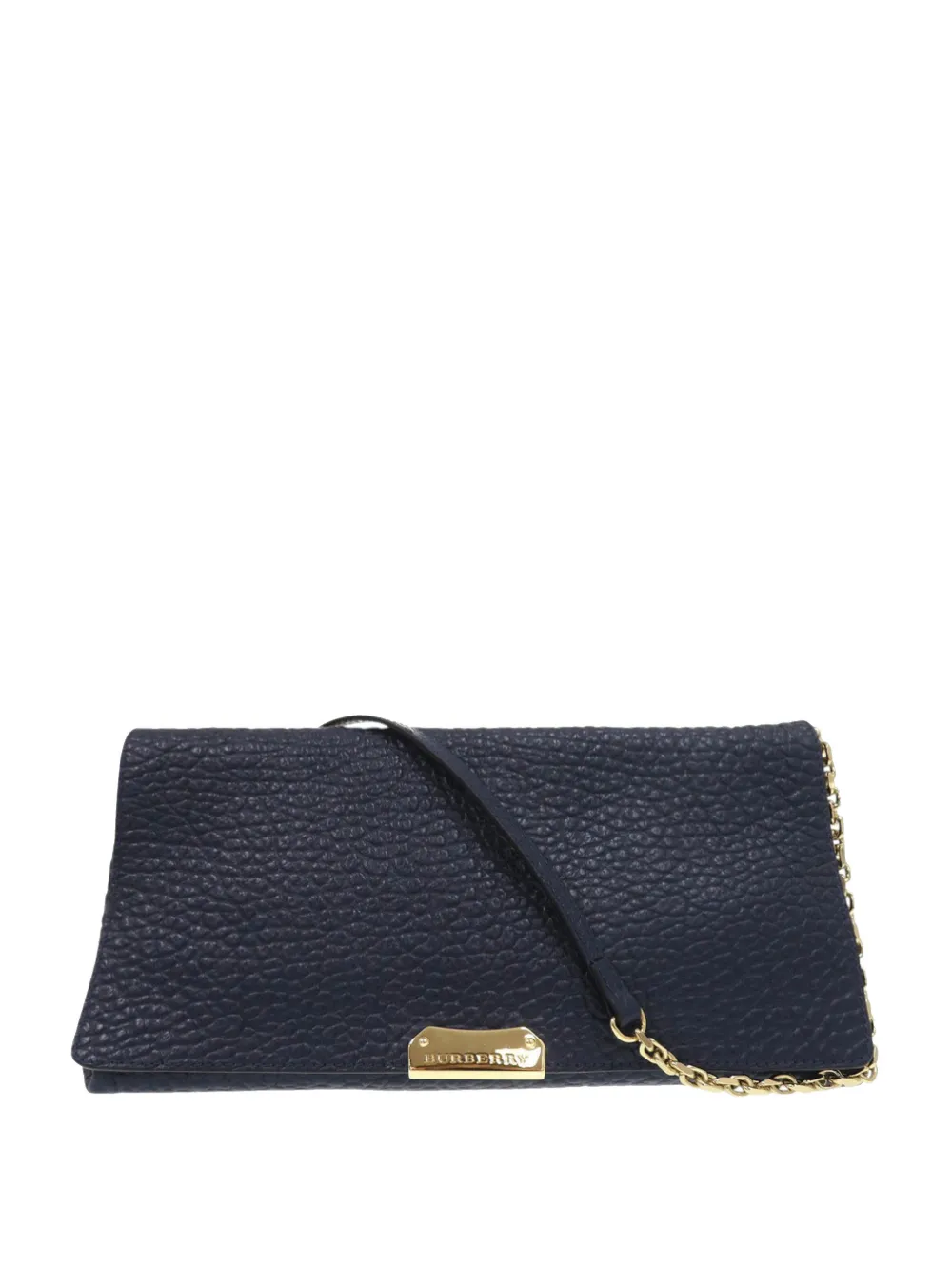 Burberry Pre-Owned 2000-2017 Medium Grained Calfskin Mildenhall crossbody bag - Blu