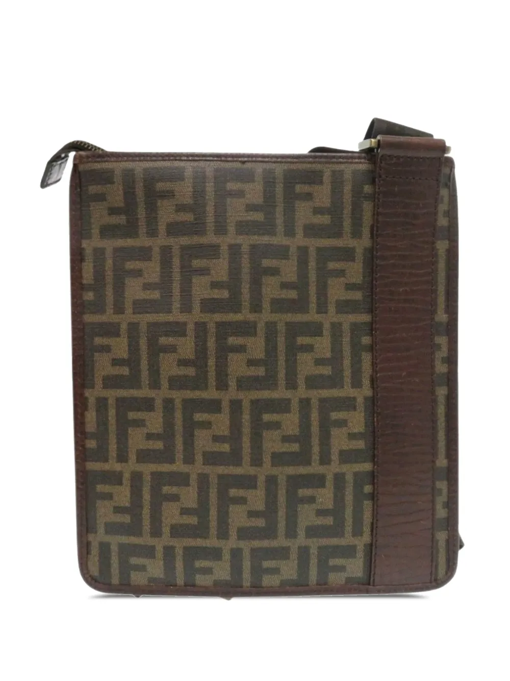 Fendi Pre-Owned 2000-2010 Zucca Coated Canvas crossbody bag - Marrone